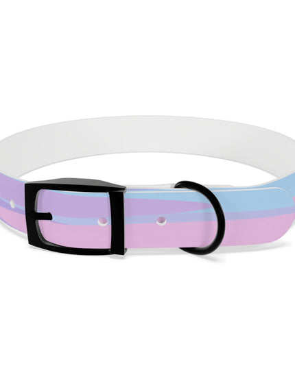 Pastel Purple and Mauve Patches Large Dog Collar