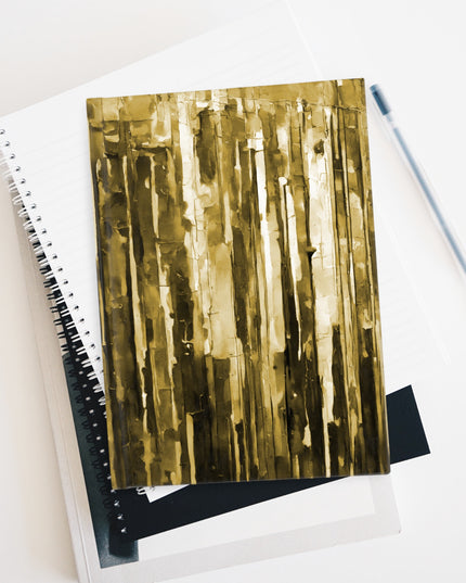 Striped Light Brown 5" x 7" Journal - 128 Ruled Line pages
