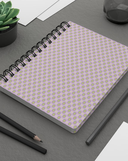 Magenta Star-crossed Bodies Spiral Bound Journal, 5" x 7" 150 pages
