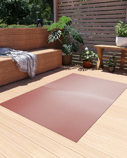 Rose Red Fade Outdoor Rug, 36" x 60"