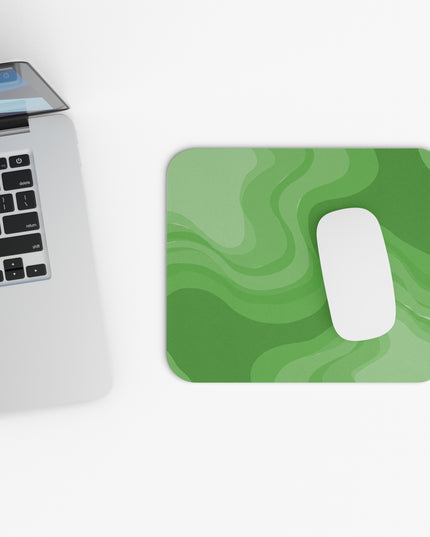 Greenie Meanie Wavey Mouse Pad, 9" x 8" Rectangle