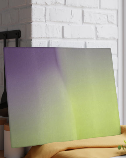 Purple Golden Fade 11" x 15" Glass Cutting Board