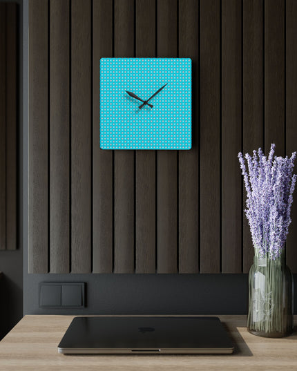 Tif Green Star-crossed Bodies Acrylic Wall Clock, Round or Square, 10.75" x 10.75"