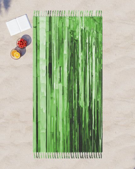 Striped Mint Pastel 38" × 81" Boho Beach Cloth