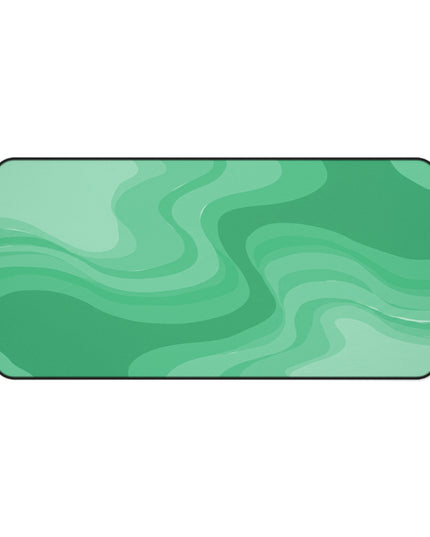 Mint Green Wavey 16" x 32" Desk Mat