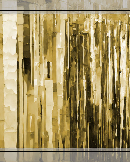 Striped Light Brown Poly Twill Napkin, 10" x 10"