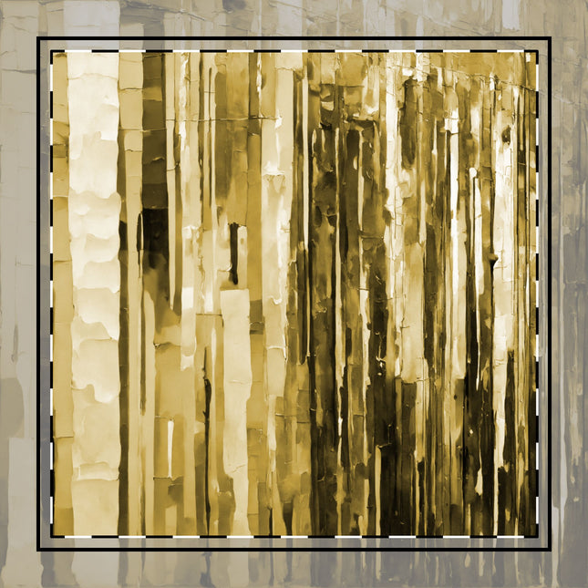 Striped Light Brown Poly Twill Napkin, 10" x 10"