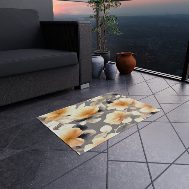 Soft Blossom Floral Bunch Outdoor Rug, 24" x 36"