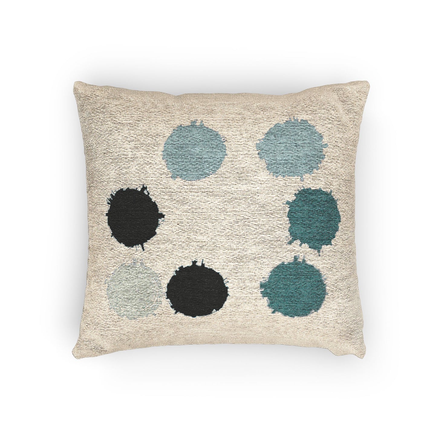 Tif Green Barrel Woven Pillow, 17" x 18"