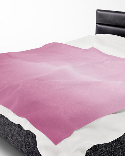 Pink Blush Fade Velveteen Plush Blanket, 60" x 80"