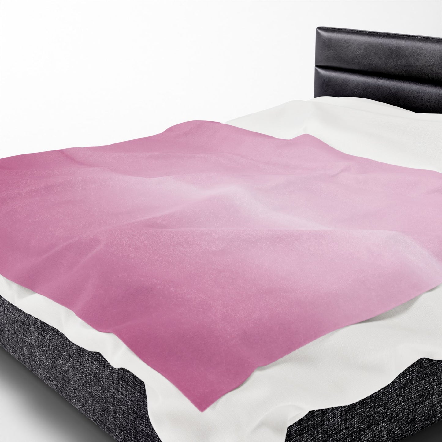 Pink Blush Fade Velveteen Plush Blanket, 60" x 80"