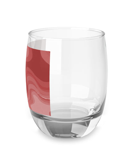 Power Red Wavey Whiskey Glass, 6 oz