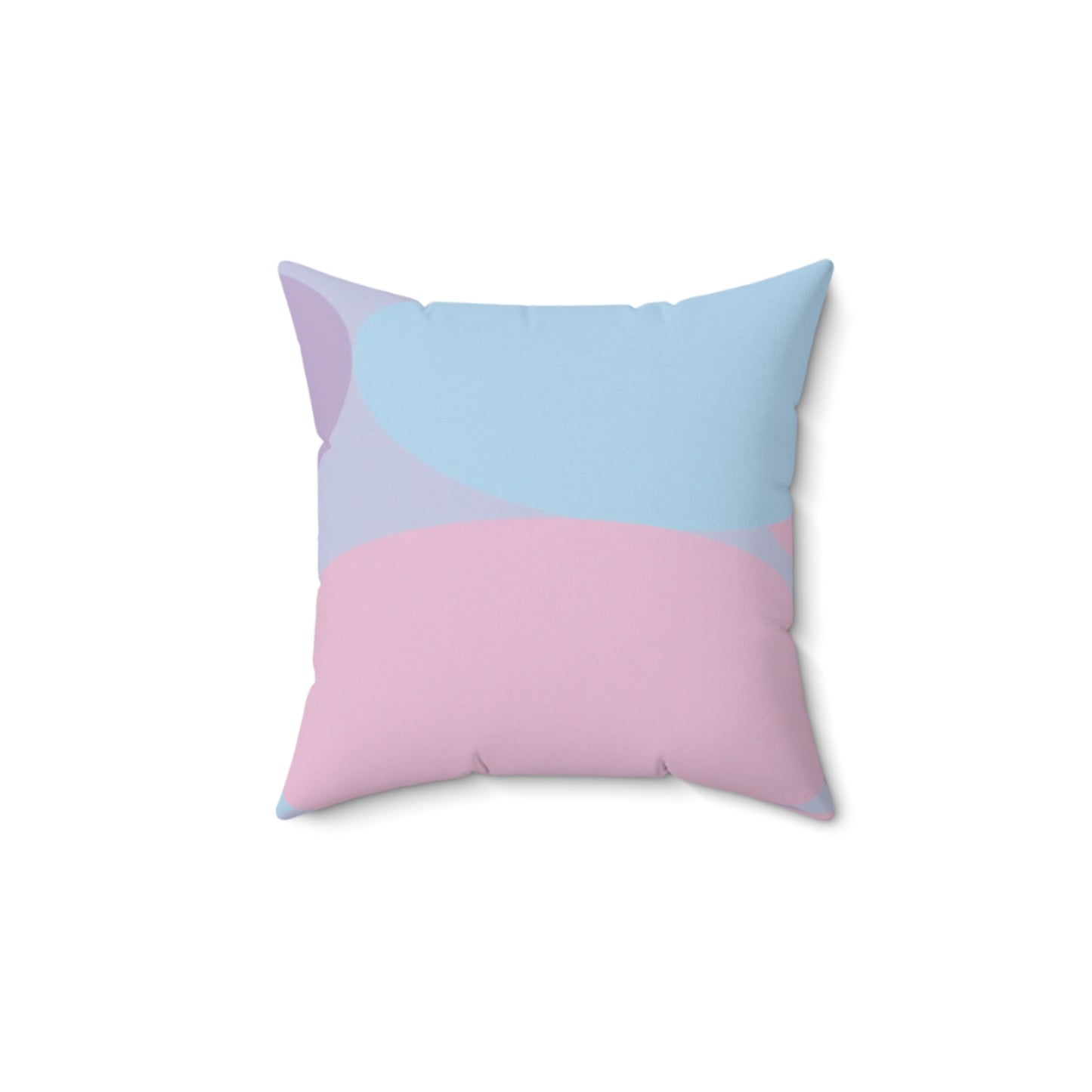 Pastel Purple and Mauve Patches 14" x 14" Faux Suede Square Pillow