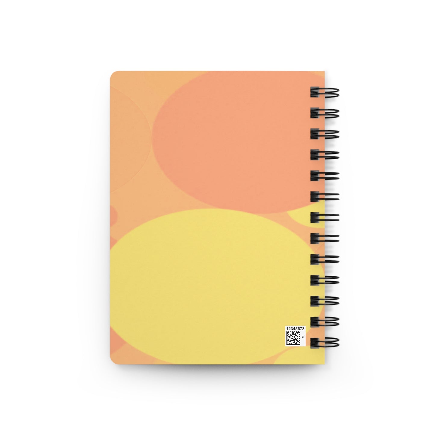 Pastel Bright Oranges Patches Spiral Bound Journal, 5" x 7" 150 pages