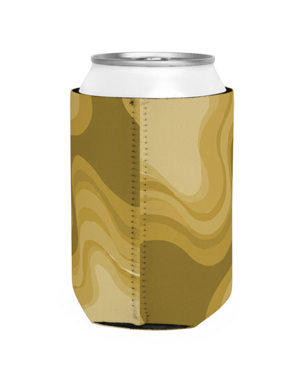 Brown Wavey 12 oz Can Cooler Sleeve