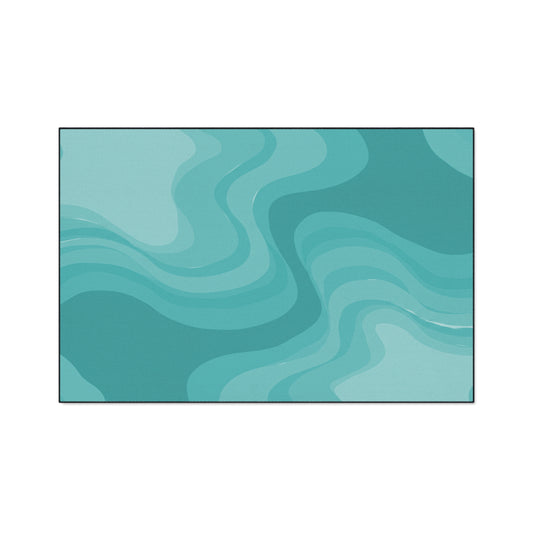 Tif Green Wavey 48" x 72" Heavy Duty Floor Mat