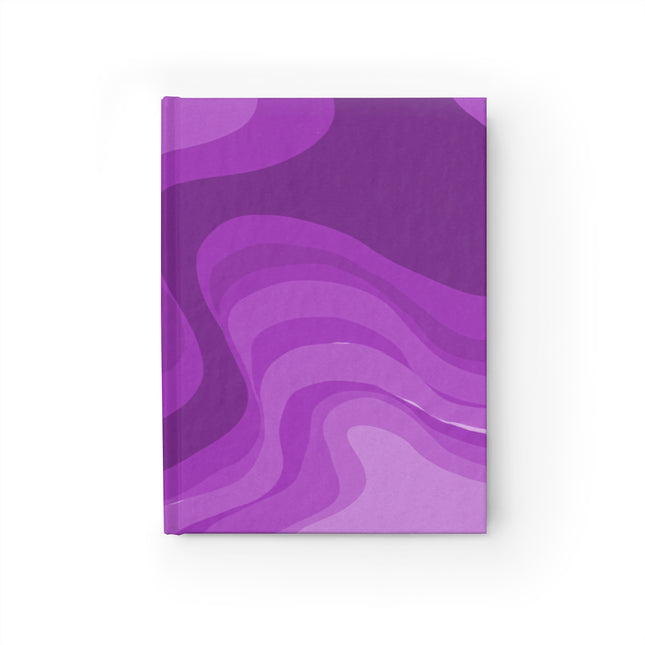 Wavey Purple Wavey 5" x 7" Journal - 128 Ruled Line pages