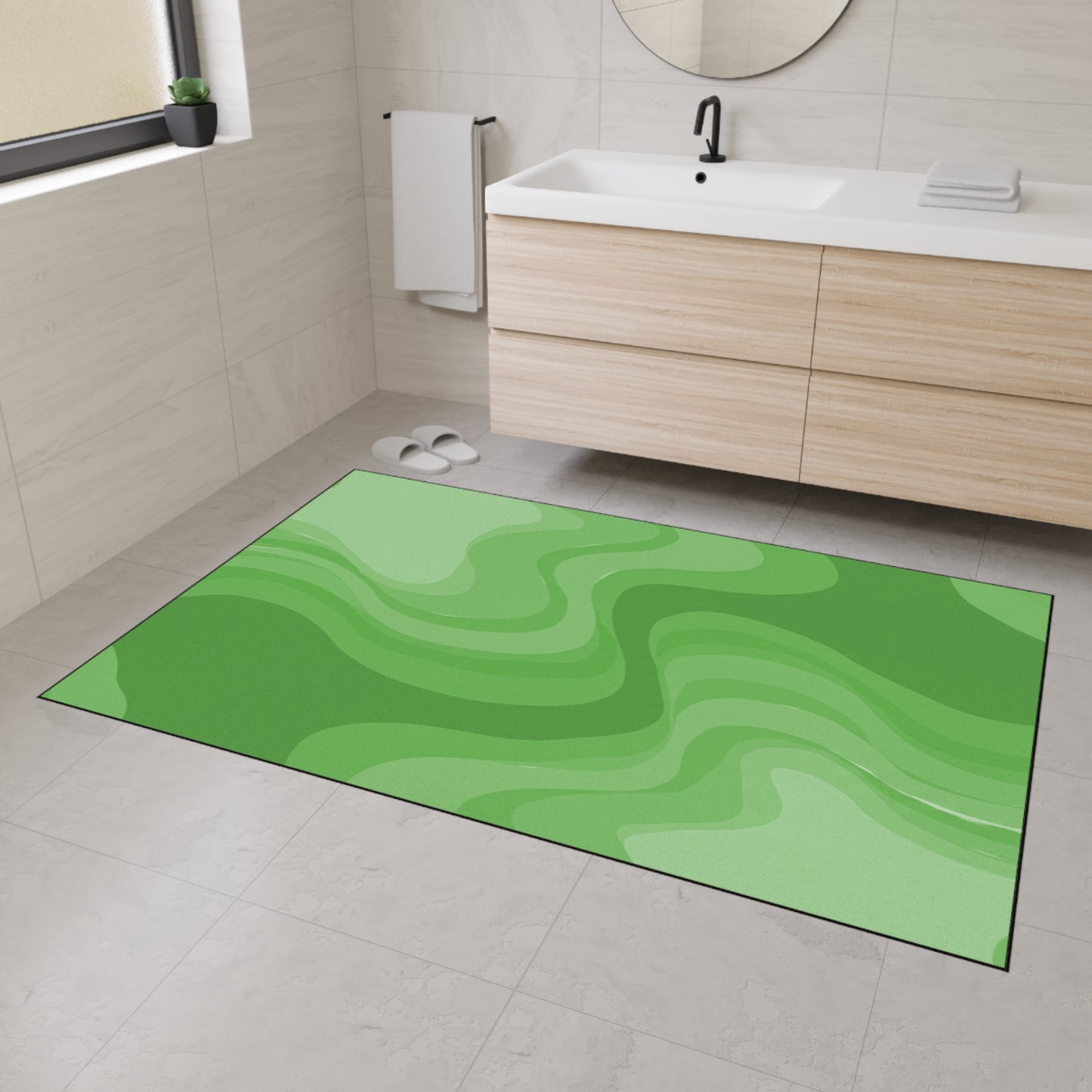 Greenie Meanie Wavey 48" x 72" Heavy Duty Floor Mat