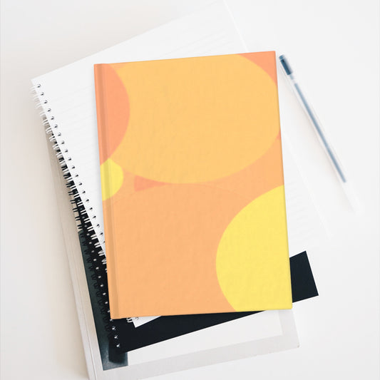 Pastel Bright Oranges Patches 5" x 7" Journal - 128 Blank pages