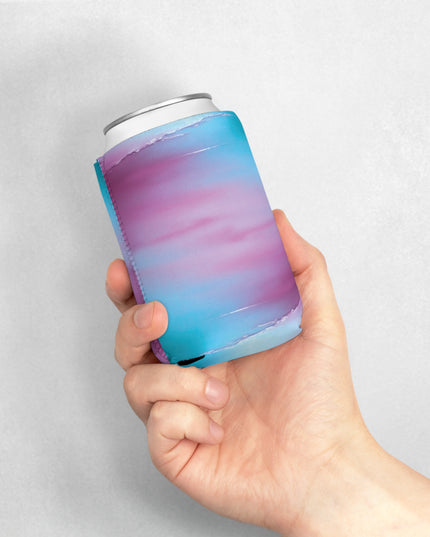 Wine Sea Blue Fog 12 oz Can Cooler Sleeve