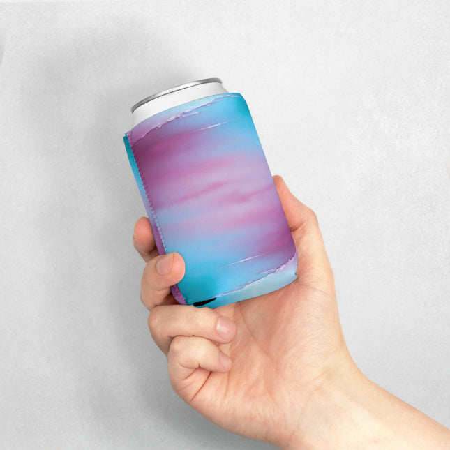 Wine Sea Blue Fog 12 oz Can Cooler Sleeve