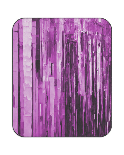 Striped Powder Lavender 61" × 51" Picnic Blanket
