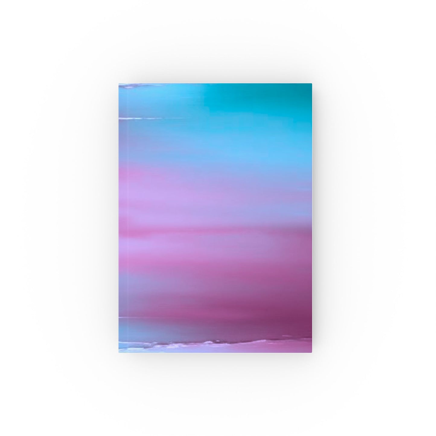 Wine Sea Blue Fog 5.2" x 7.4" Hard Backed Journal with 128 blank pages