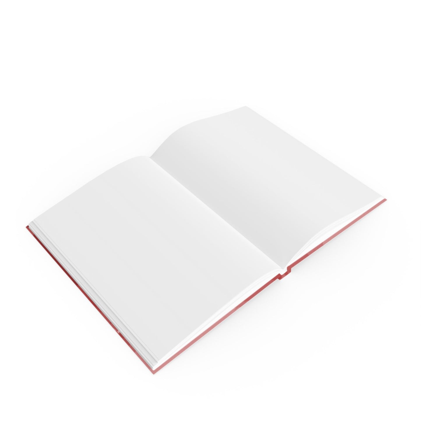 Power Red Wavey 5.2" x 7.4" Hard Backed Journal with 128 blank pages