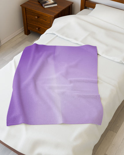 Soft Lavender Fade Velveteen Plush Blanket, 30" x 40"