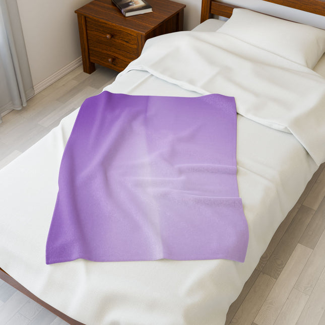 Soft Lavender Fade Velveteen Plush Blanket, 30" x 40"