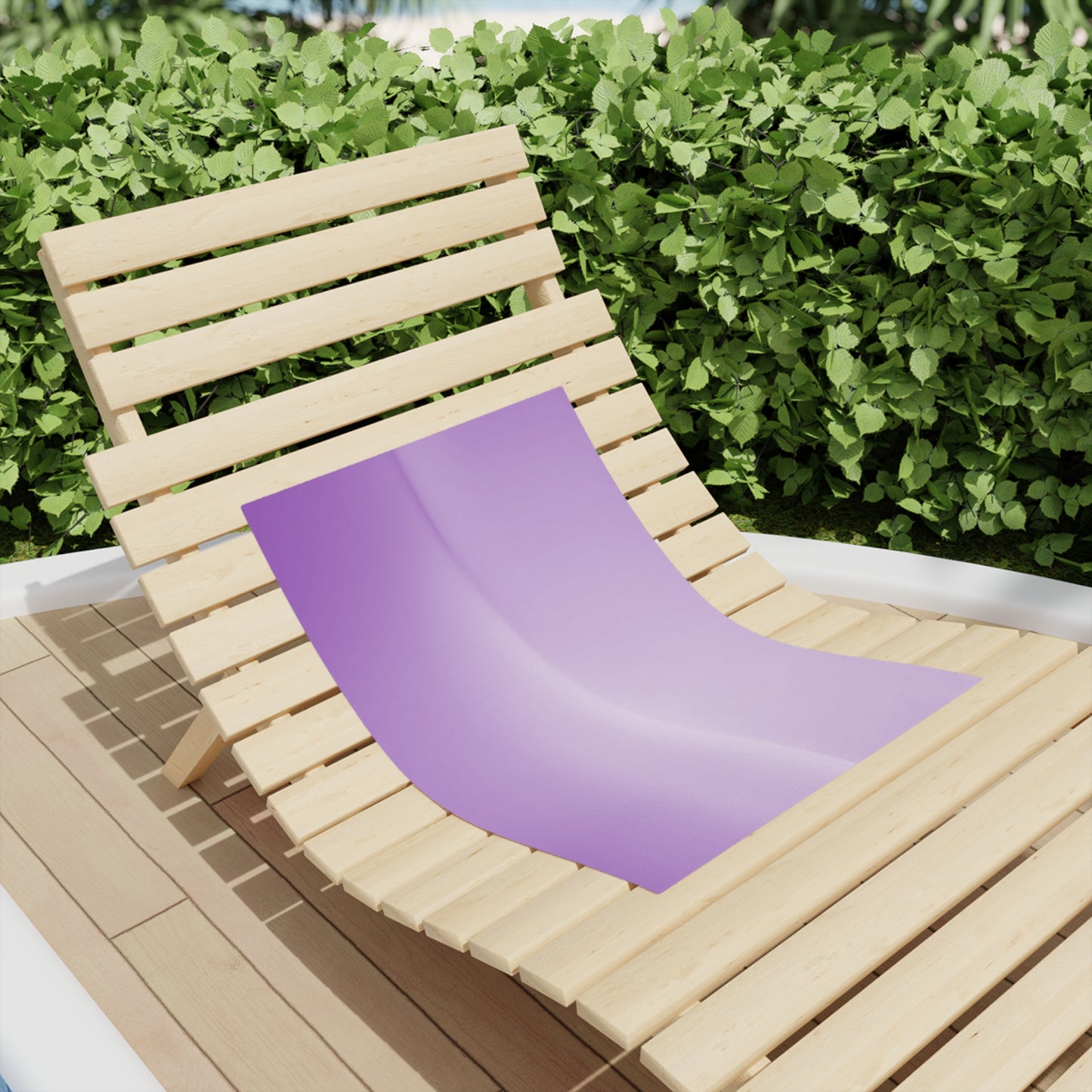 Soft Lavender Fade Beach Towel, 18" x 27"