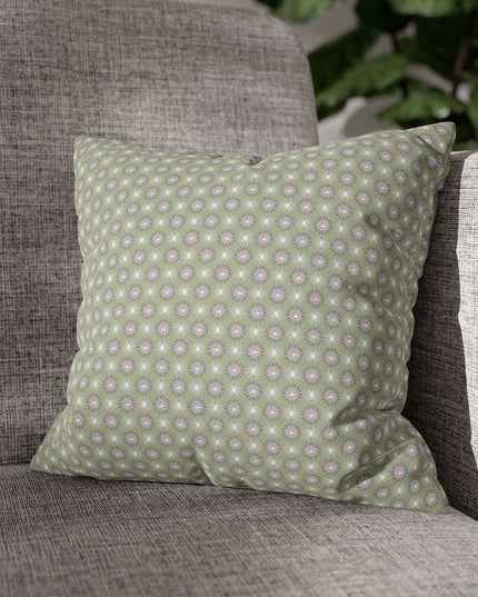 Olive Star-crossed Bodies Spun Polyester Square Pillowcase, 14" x 14"