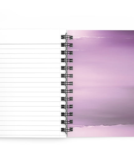 Dark Pink Sea Amethyst Fog Spiral Bound Journal, 5" x 7" 150 pages