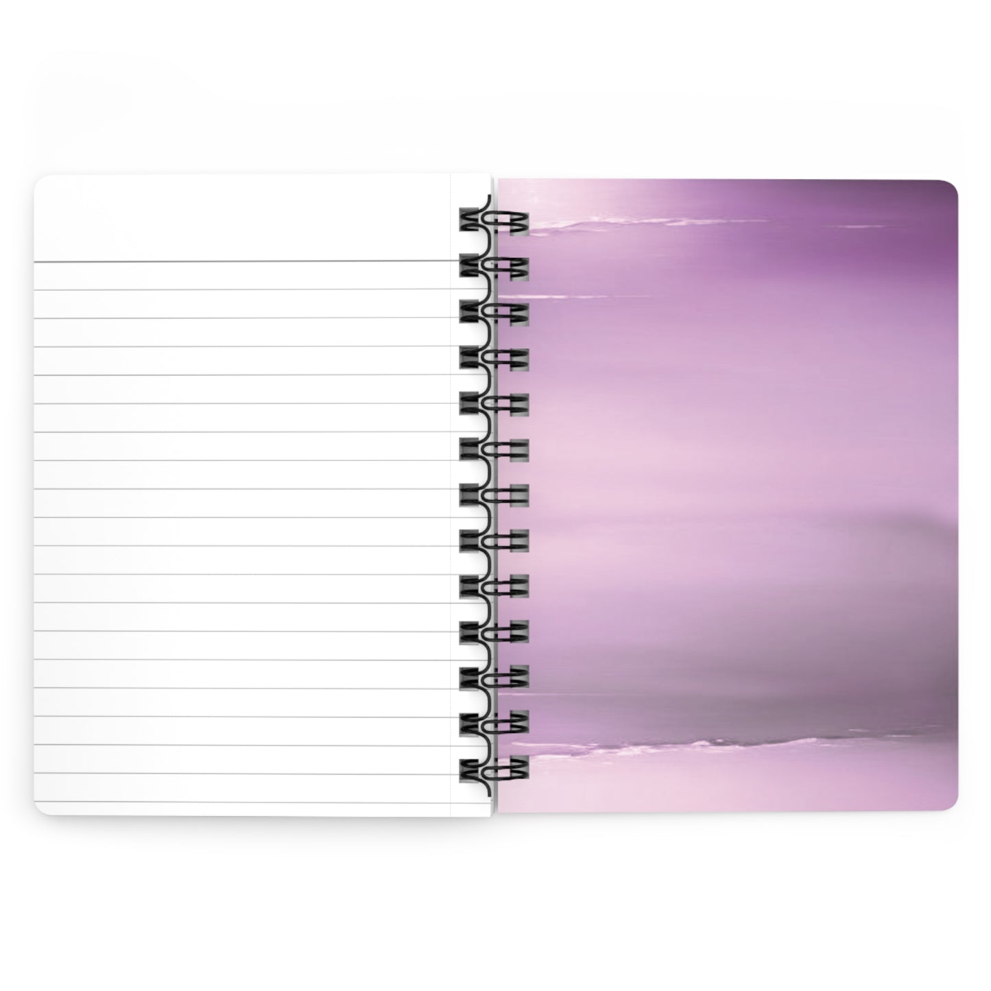 Dark Pink Sea Amethyst Fog Spiral Bound Journal, 5" x 7" 150 pages