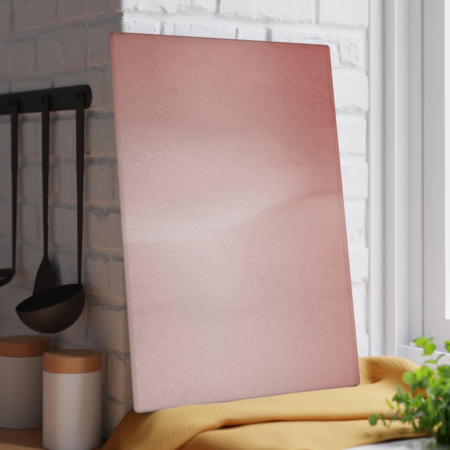 Rose Red Fade 11" x 15" Glass Cutting Board