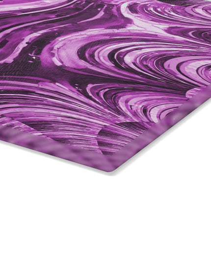 Uzi Spiral Powder Lavender 11" x 15" Glass Cutting Board