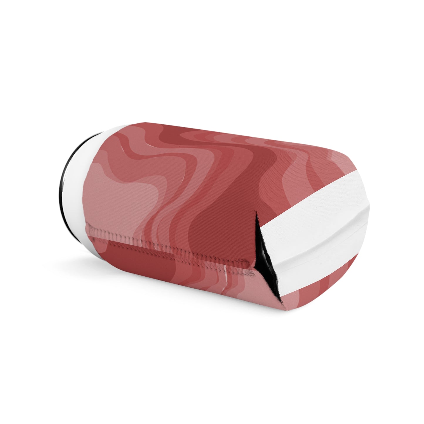 Power Red Wavey 12 oz Can Cooler Sleeve