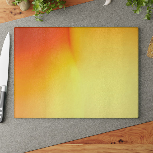 Phoenix Fade 11" x 15" Glass Cutting Board