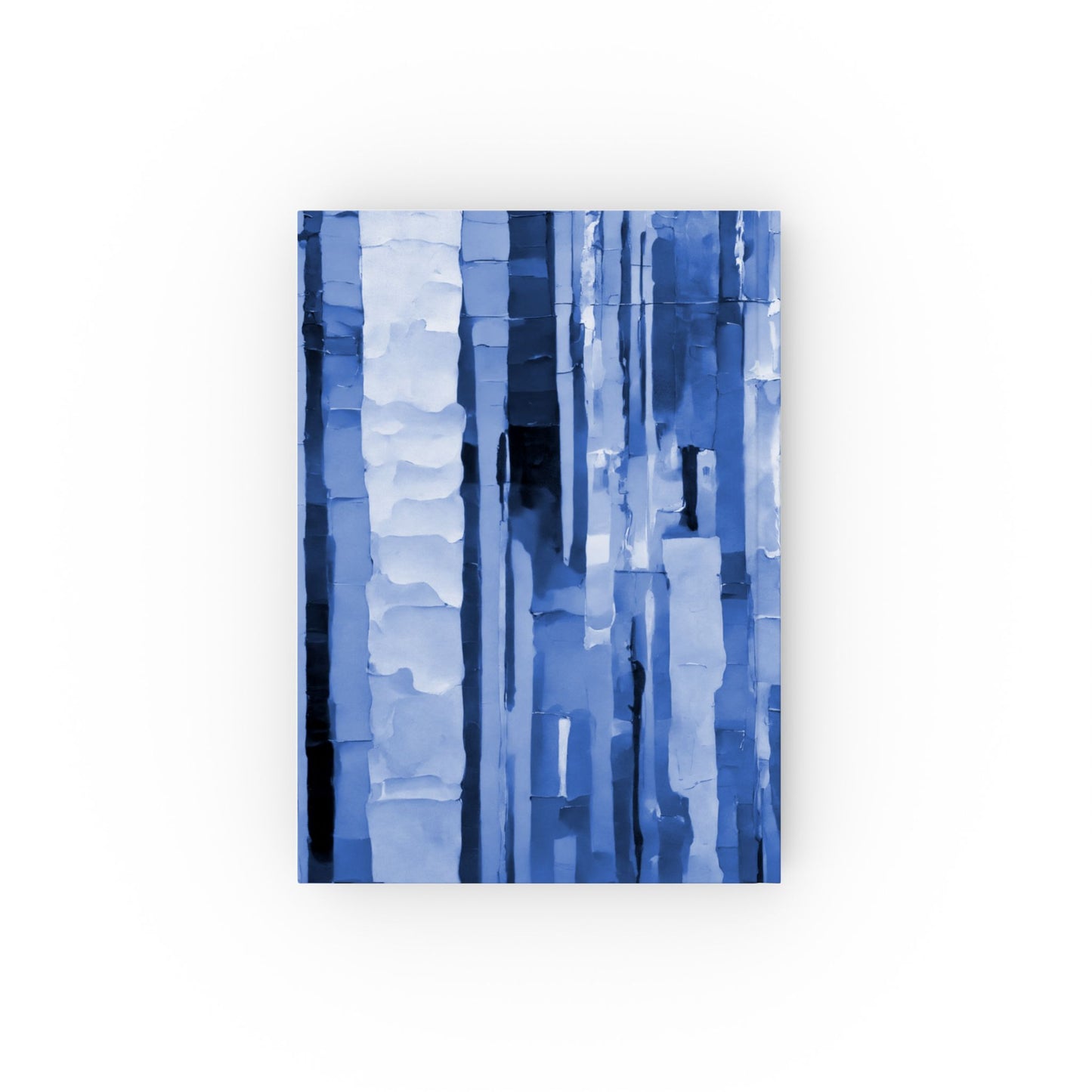 Striped Deep Blue 5.2" x 7.4" Hard Backed Journal with 128 blank pages