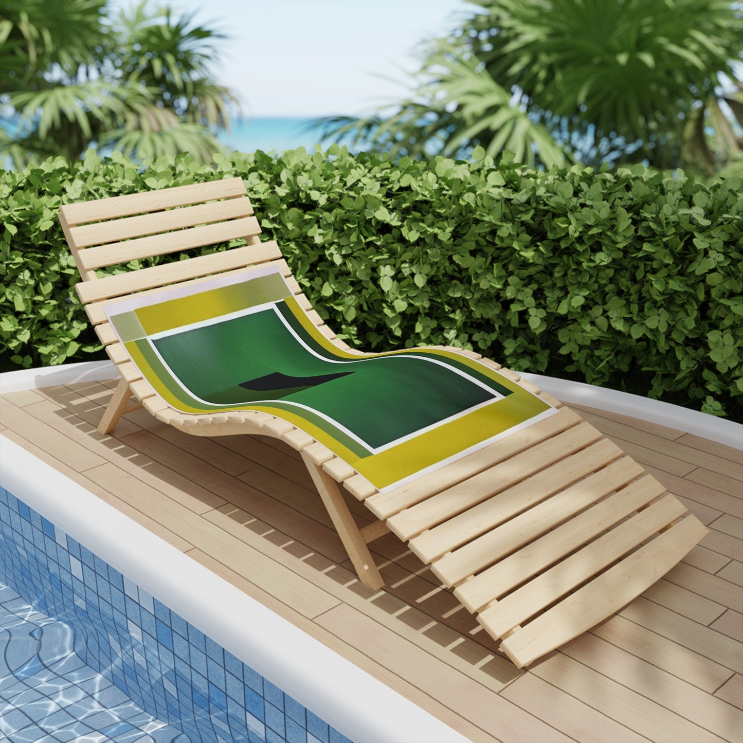 Alpha Shadow Beach Towel, 24" x 44"