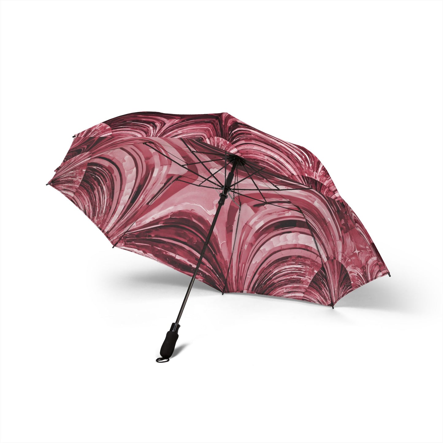 Uzi Spiral Ruby Foldable Umbrella - Compact & Chic