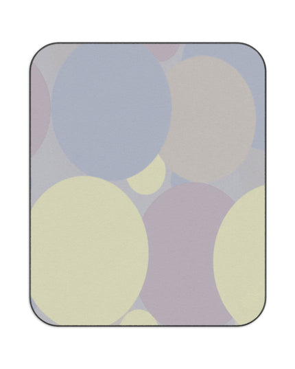 Pastel Soft Blue and Soft White Patches 61" × 51" Picnic Blanket