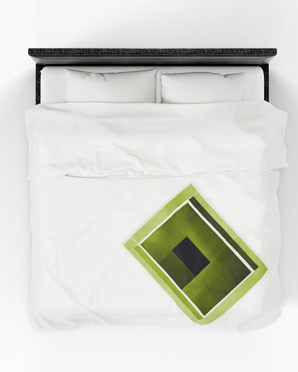 Lemongrass Shadow Velveteen Plush Blanket, 30" x 40"