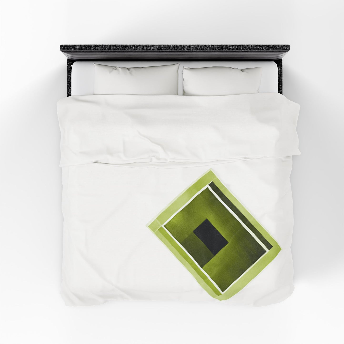 Lemongrass Shadow Velveteen Plush Blanket, 30" x 40"