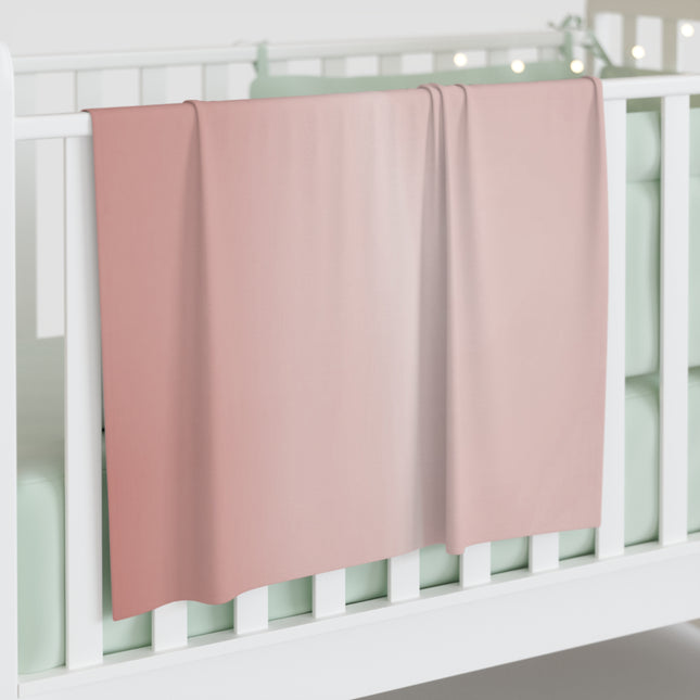 Rose Red Fade Baby Swaddle 30″×40″ Blanket