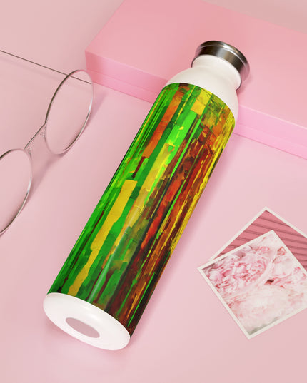 Striped Beta Slim Water Bottle, 20 oz White