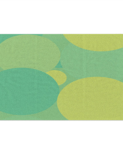 Pastel Green Patches Rally Towel, 11" x 18"