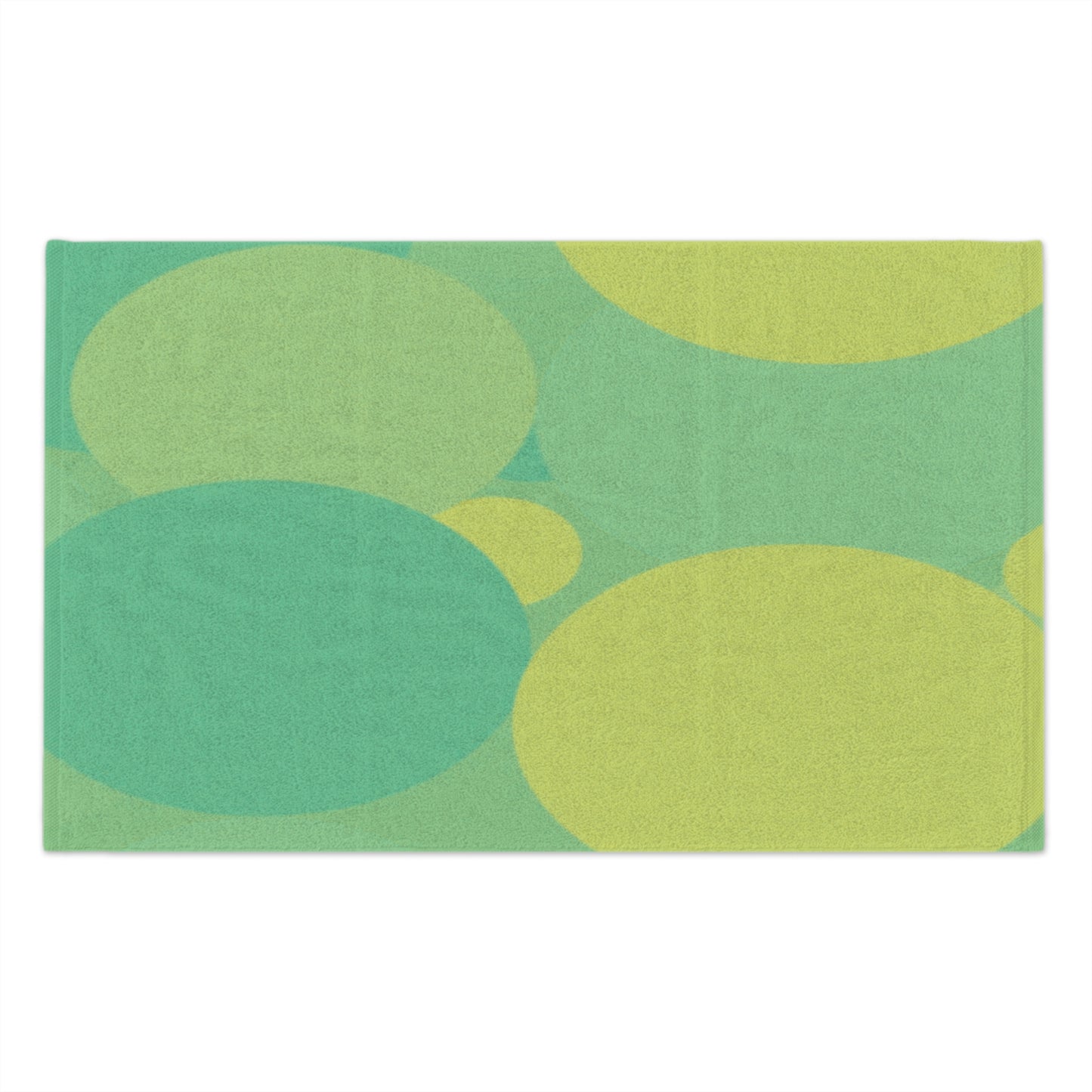 Pastel Green Patches Rally Towel, 11" x 18"
