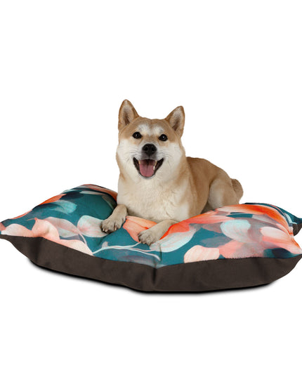Orange Blossom Floral Bunch Pet Bed, 40" × 30"
