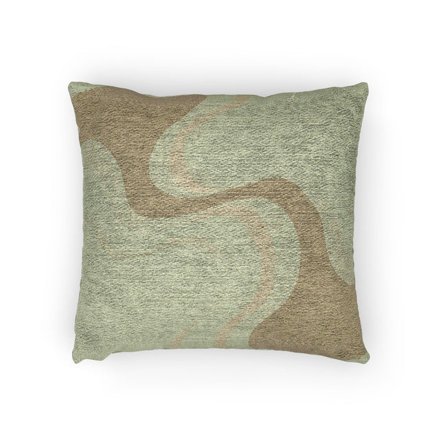 Lemon Wavey Woven Pillow, 17" x 18"